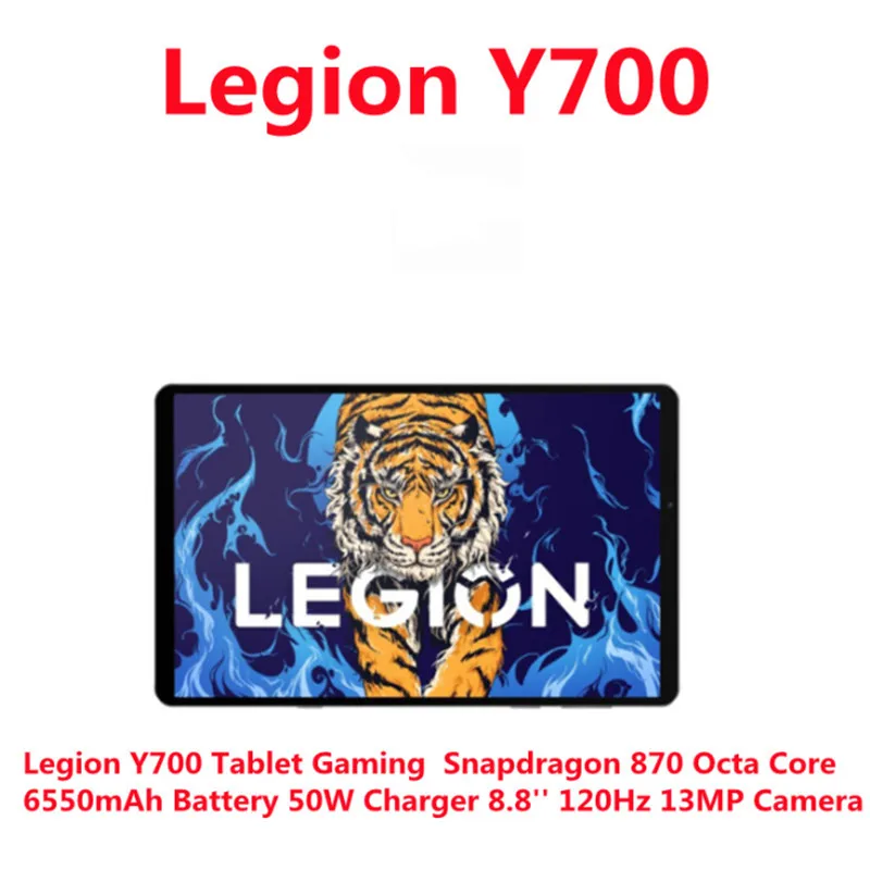 Lenovo Legion Y700 Tablet Gaming Snapdragon 870 Octa Core 6550mAh