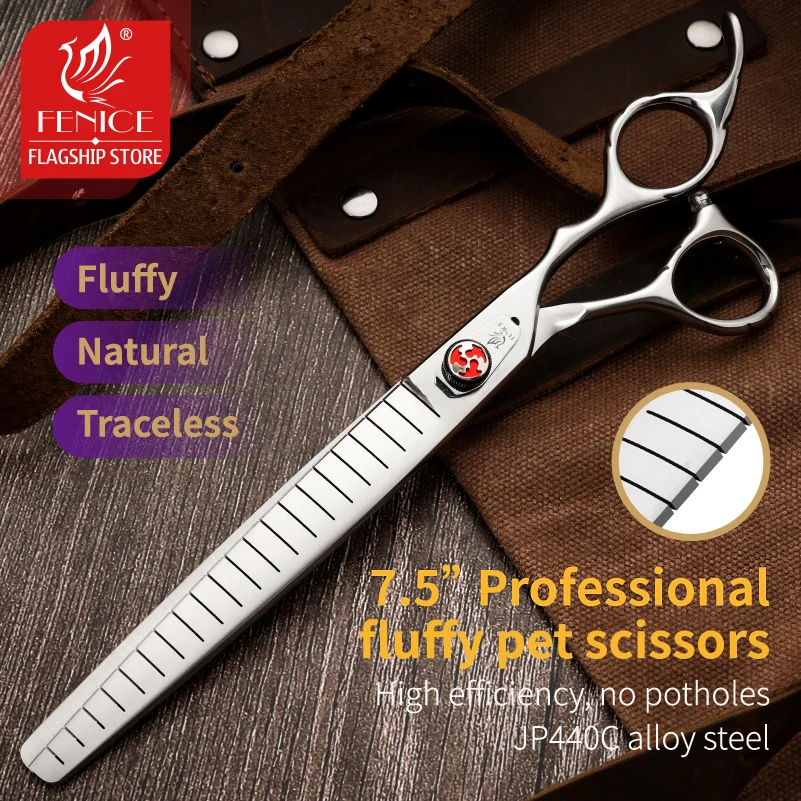 Professional Dog Grooming Scissors 7.0/7.5 inch JP440C Cutting Thinning Shears For Pet Beauticians Groomers Fenice dog grooming scissors