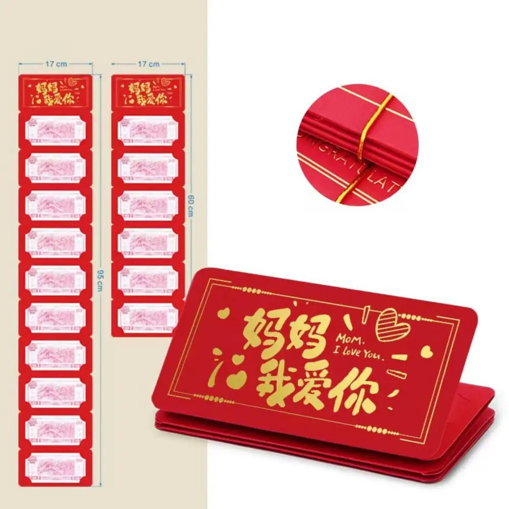 6/10 Slots Chinese New Year Money Envelope Best Wishes DIY Packing Blessing Bag Creative Luck Money Bag HongBao Party Gifts mailing envelopes