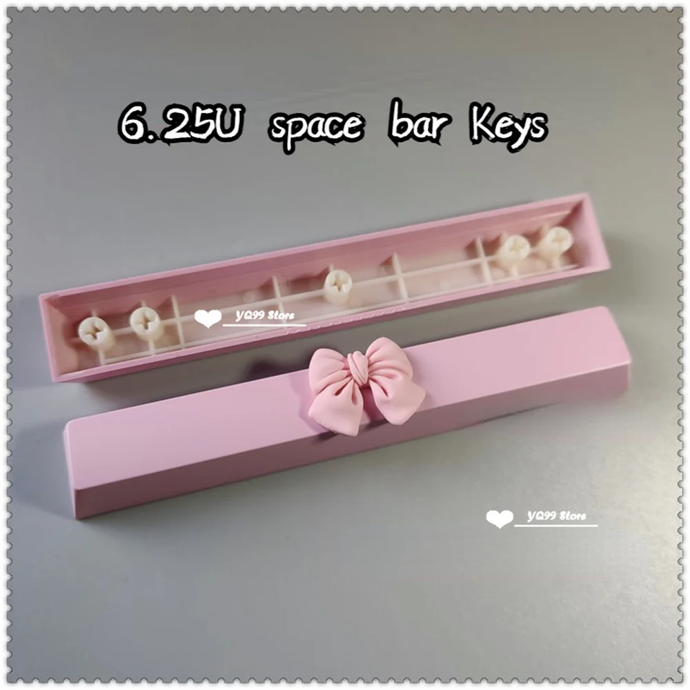 Desenhos Animados Bonito 6.25u Space Bar Keycap para Cereja mx Interruptor Personalizado Cereja Oem Teclado Mecânico Caps Individualidade Gaming Keycap - Imagem 3