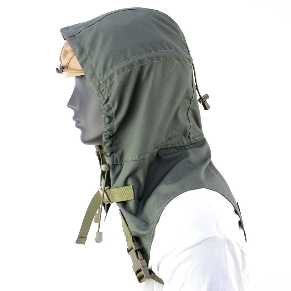 Leichter taktischer Ghillie-Anzug Bequemer Angriff Ghillie-Anzug All-Terrain-Tarn anzug Helm Tarn bezug – Detail 4