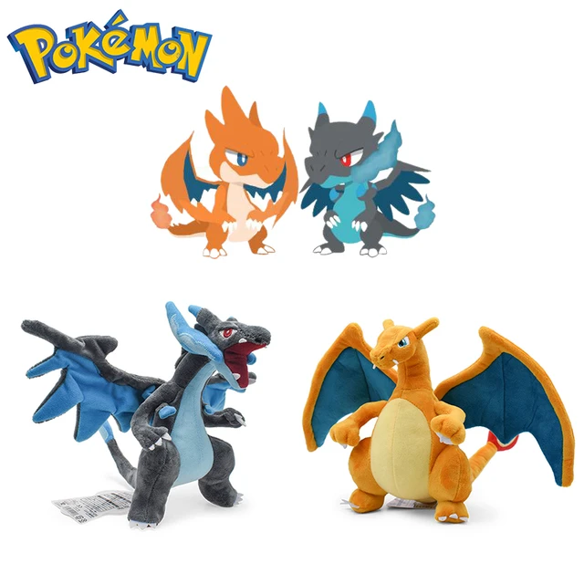 2pcs Mega Charizard Xy Pelúcia Boneca Natal Presente 25cm