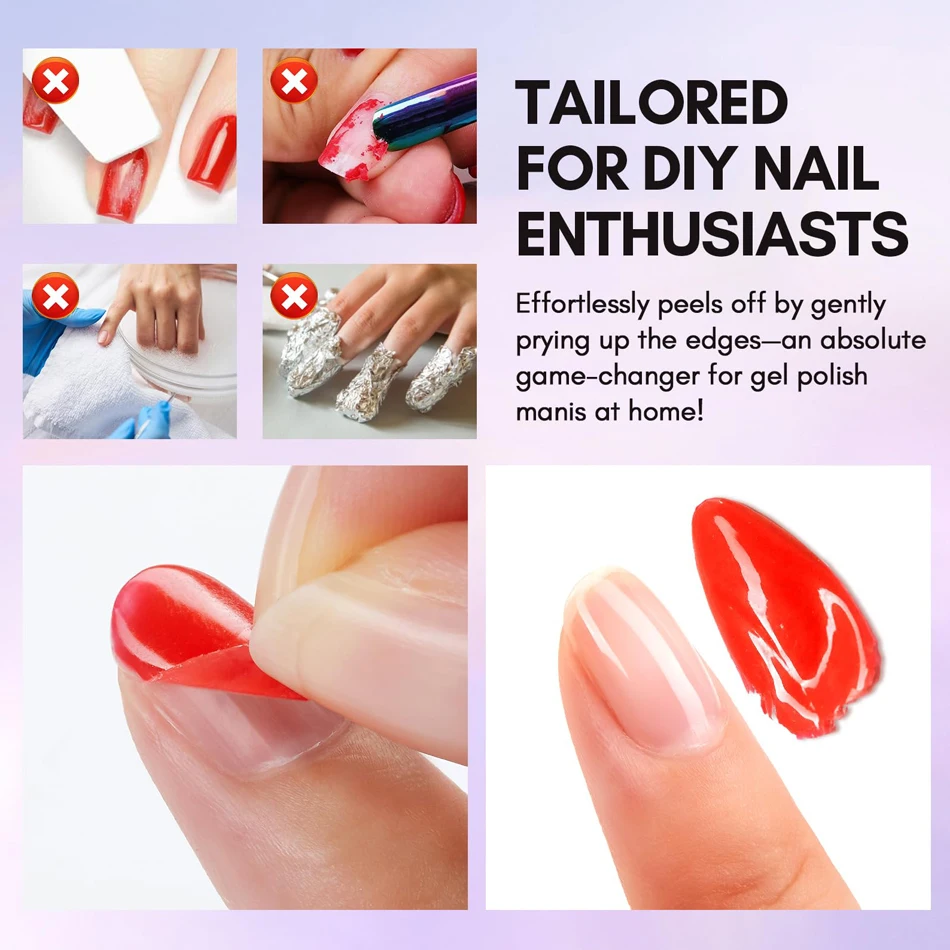CHUNSHU 15ML Peel Off Base Coat UV Gel Nail Polish Clear Peelable Protect Care Nails Art Titanium Top Coat For Practice Beginner