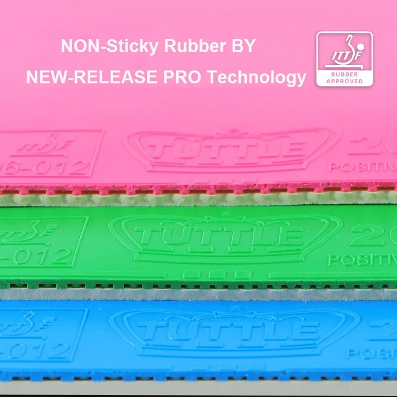 TUTTLE Positive Energy Table Tennis Rubber Pink Blue Green Purple Rubber ITTF Table Tennis Pingpong table tennis rubber