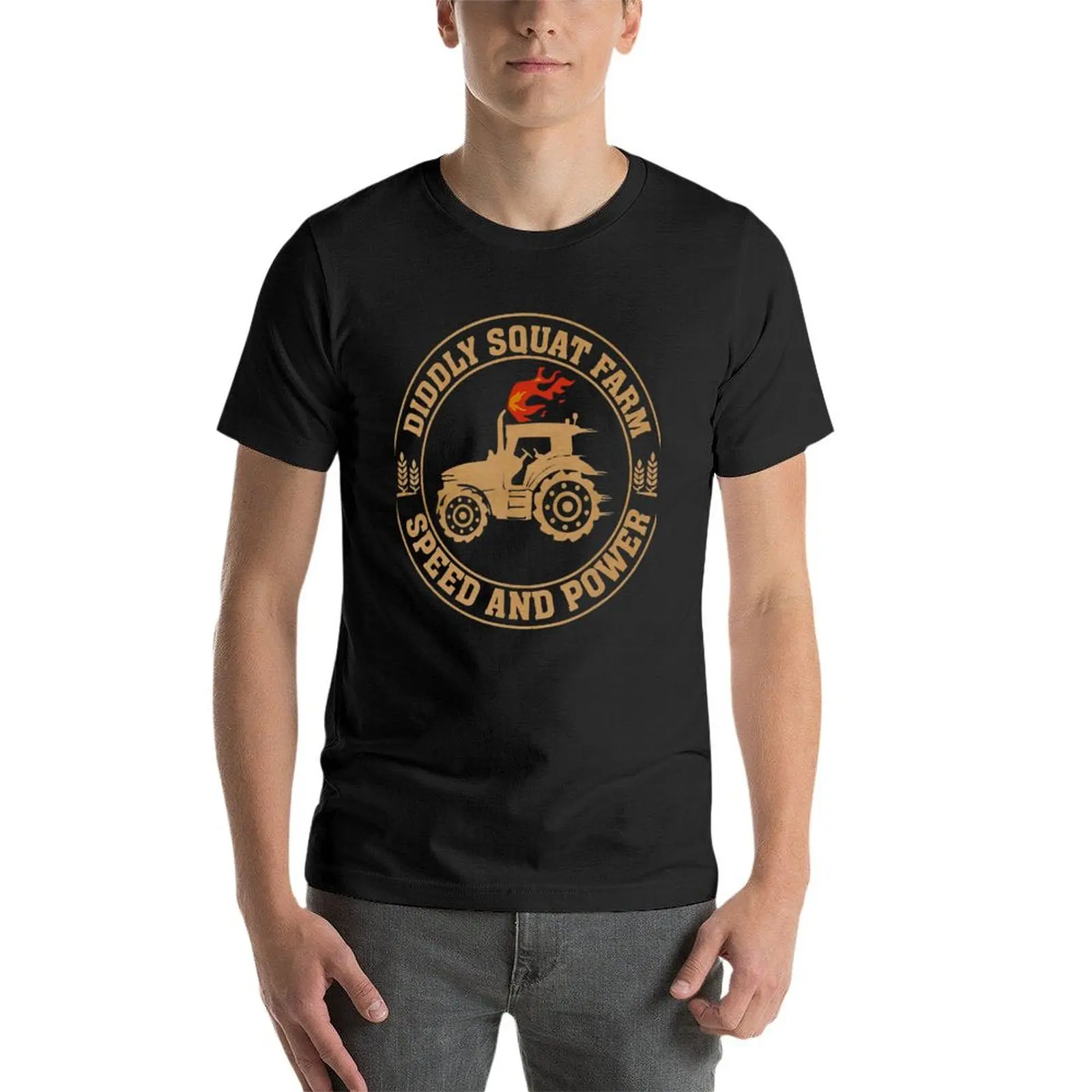 Идеальный дизайн трактора, футболка Diddly Squat Farm Speed And Power, летняя одежда, футболки funnys для мужчин, упаковка