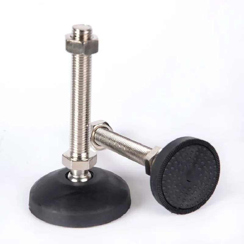 2pcs 304 stainless steel Furniture Support leg Non-skid pad Active/Fixed M6/M8/M10/M12/M16 Adjustable Furniture  Feet Pad цена и фото