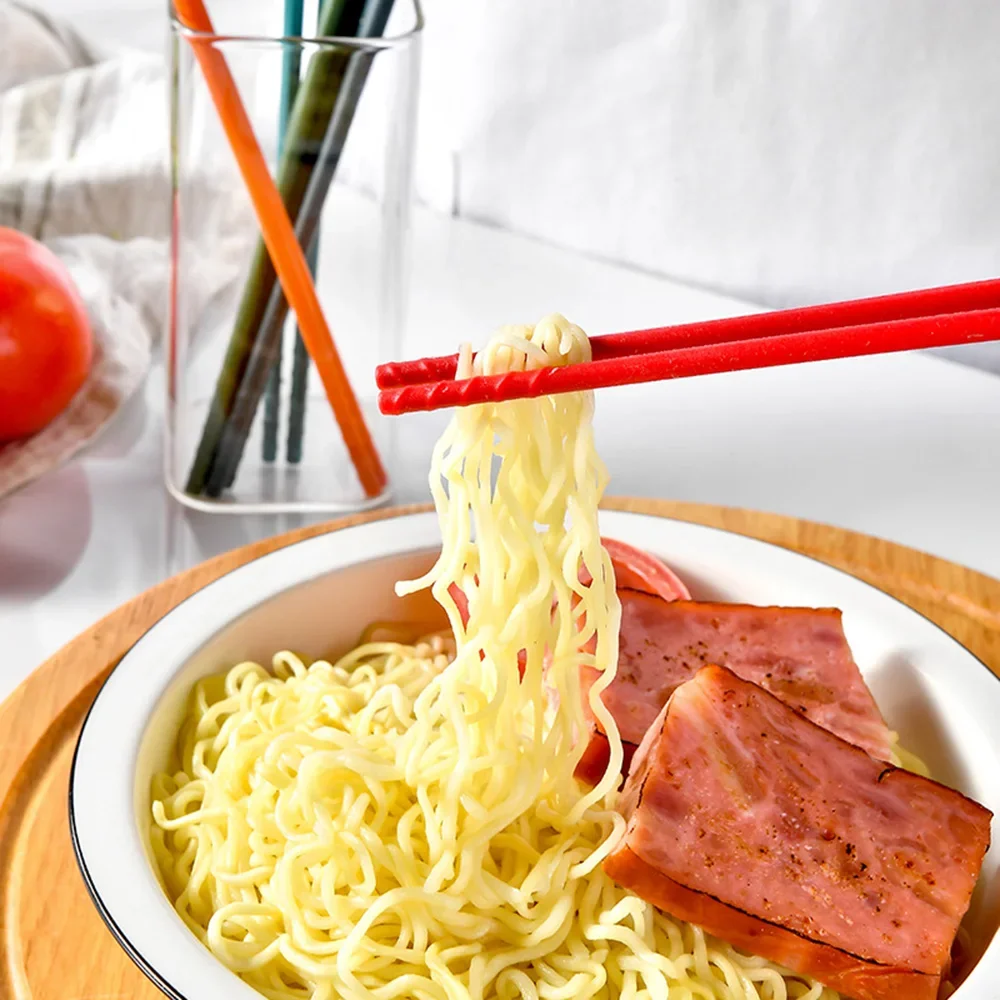 Silicone Non-Slip Chopsticks Set - 5 Pairs | Japanese Style Tableware for Noodles & Sushi | Ideal Gift Dinnerware