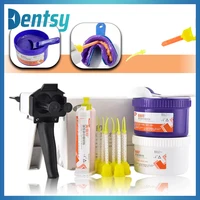 Matériau d'empreinte dentaire en silicone, pâte à modeler haute et basse viscosité, kit de lavage pour dentiste professionnel, pour la création de modèles précis de couronnes, bridges et implants 1