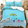 Cartoon Number-Blocks Bedding Set Duvet Cover Bed Set Quilt Cover Pillowcase Comforter King Queen Size Boys Adult 2