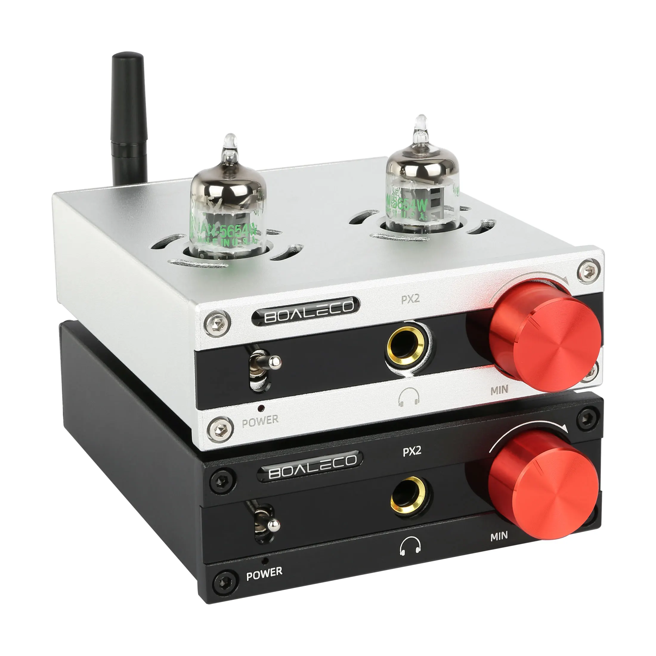 tube headphone amplifier GE5654W Tube HIFI QCC3031 Bluetooth 5.0 APTX HD high-thrust headphone amplifier BOALECO PX2