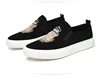 Spring Autumn New Men Leather Casual Shoes Man Slip-On Luxury Embroidery Suede Leather Flat Skate Shoes Trend Loafers 6