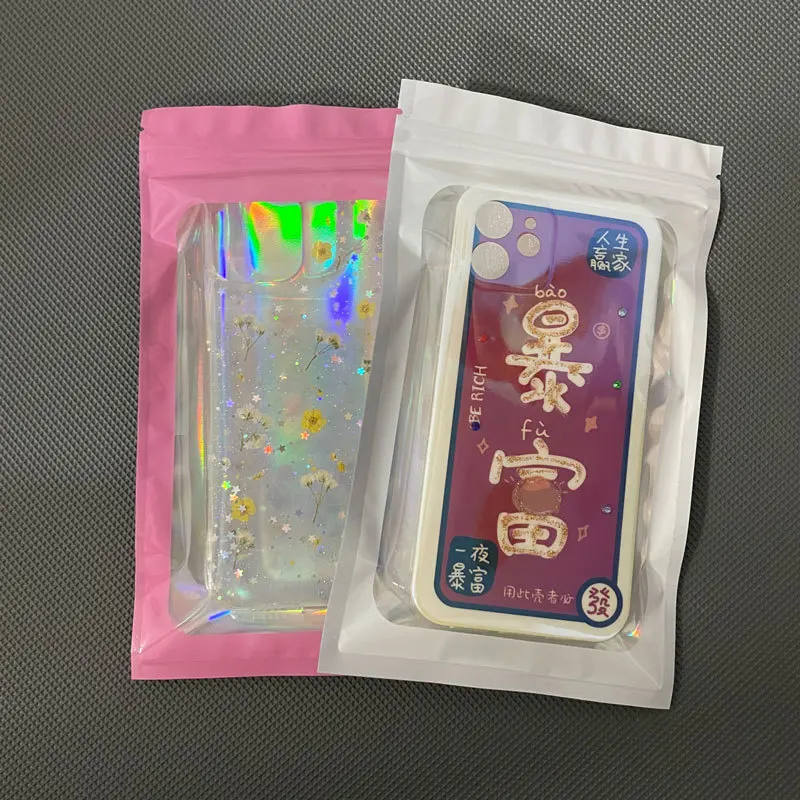 Lot De 100 Sacs Holographiques En Mylar Transparent Refermable, Résistant Aux Odeurs, Pour Stockage Des Aliments, Brillant à Lèvres, Bijoux, Emballage De Cils Pour Petites Entreprises (9,9 X 18 Cm