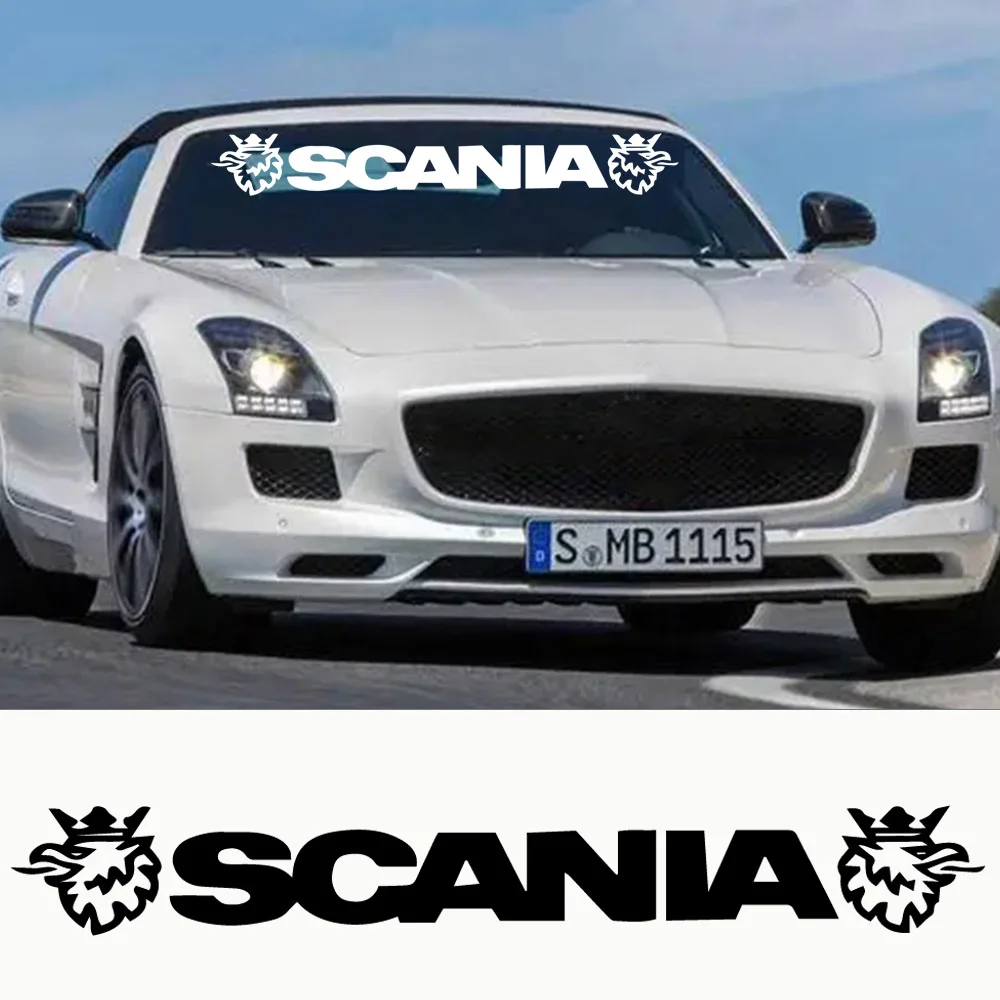 Виниловая наклейка на окно с логотипом SCANIA GRIFFIN X1 SCANIA VABIS V8 TOPLINE