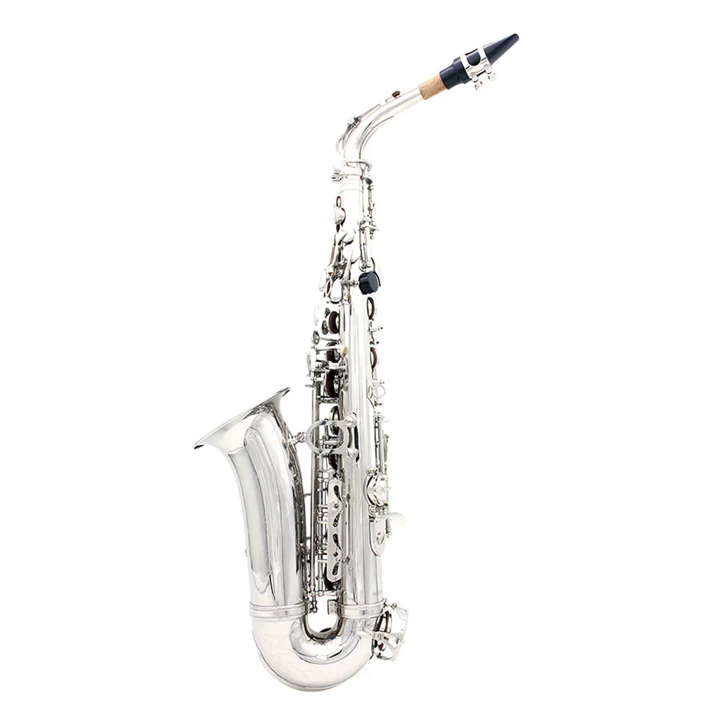 SLADE Eb Alto Saxophone White Shells Keys Brass Body Alto Sax Set Case Professional Saxophone Accessory Woodwind Instruments saxophone musical instrument
