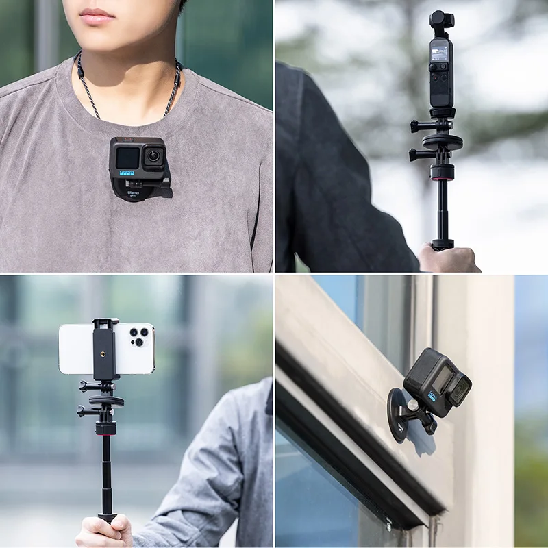  Magnetic Neck Selfie Holder, Action Camera Mount Quick