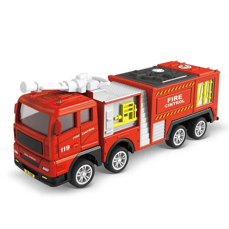 Plastic Fire Engine Car Toy For Kids Construction Play