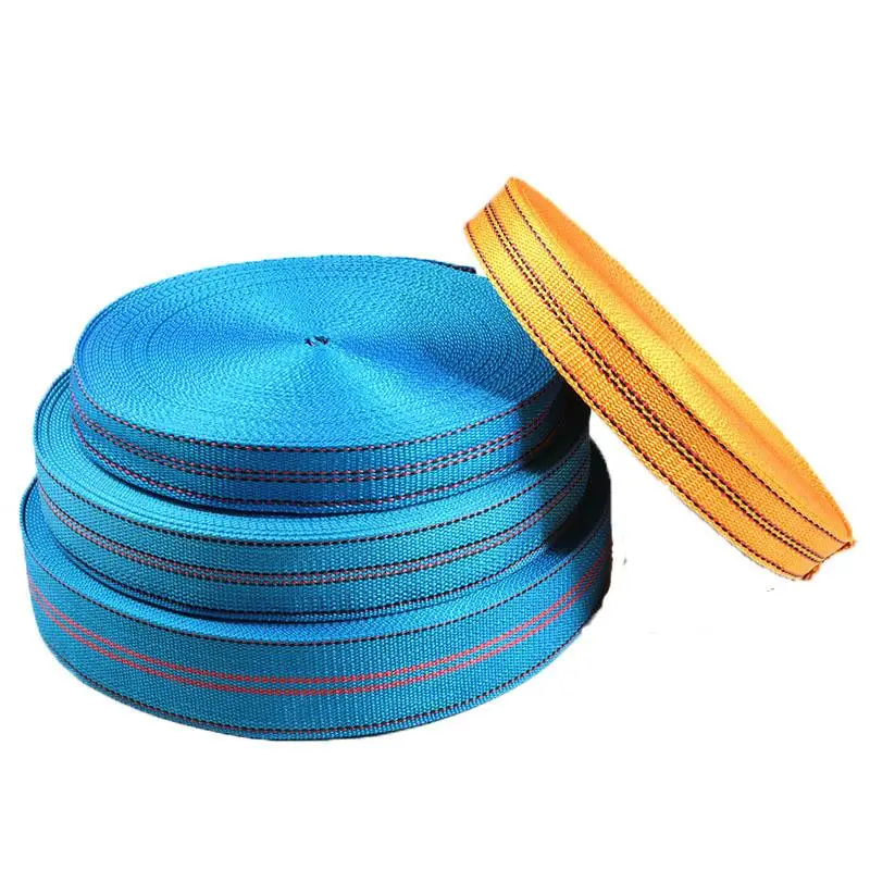 Thiened Nylon Webbing Strap Cloth Rope Braided Belt Flat Rope Strap Canvas Strip Binding Durable Wear-resistant