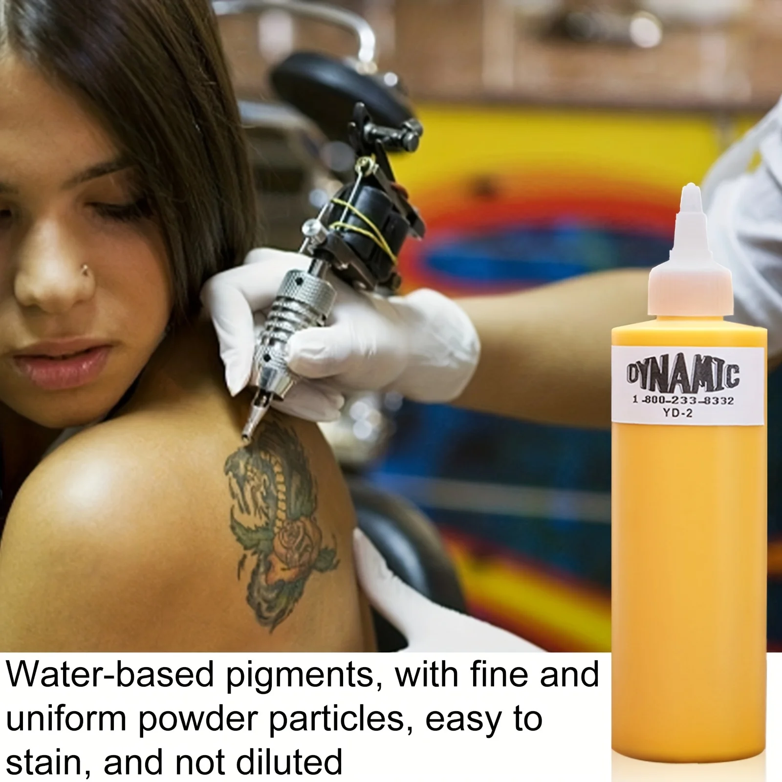 

1pc 8oz Yellow Tattoo Ink, Professional Tattoo Pigment, Tattoo Painting Tattoo Supplies, Professional Supply For Body Art