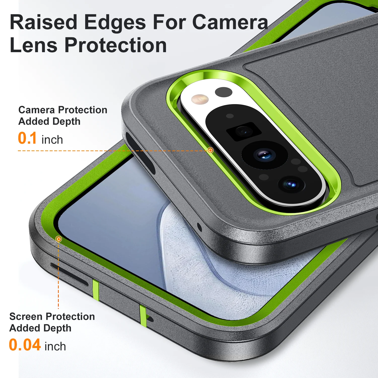 Ultimate Shockproof Hybrid Case with Hidden Stand Holder and Dual-Layer Bumper