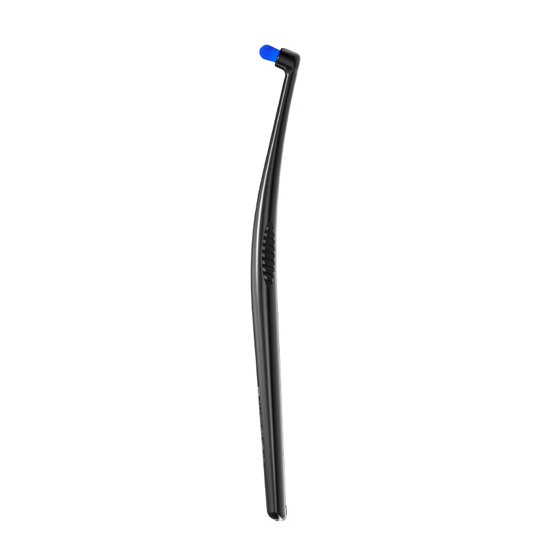 Inclined Design Toothbrush for Deep Cleaning, Black and White, Ultra-Fine Soft Bristles