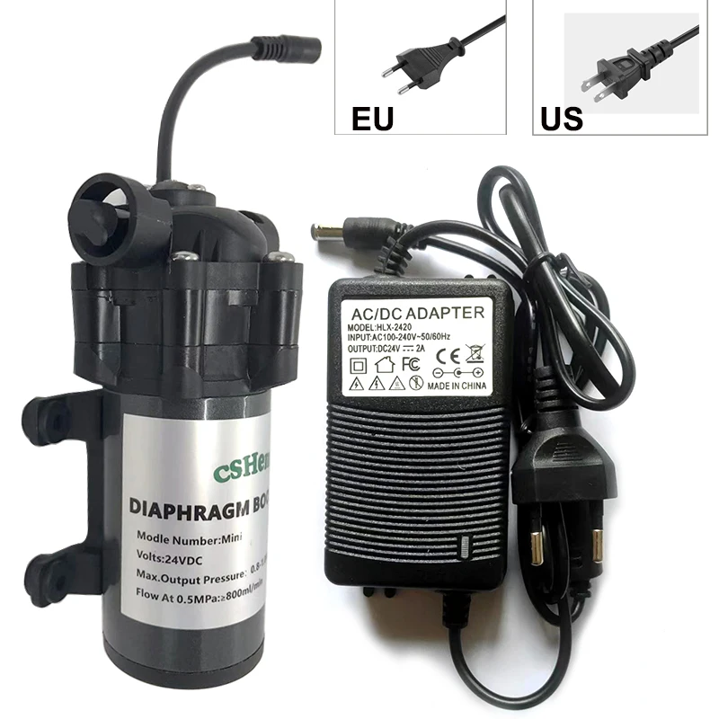 75GPD RO 24V Water Booster Silent Pump Reverse Osmosis Water System Pressure Increase Pump 6