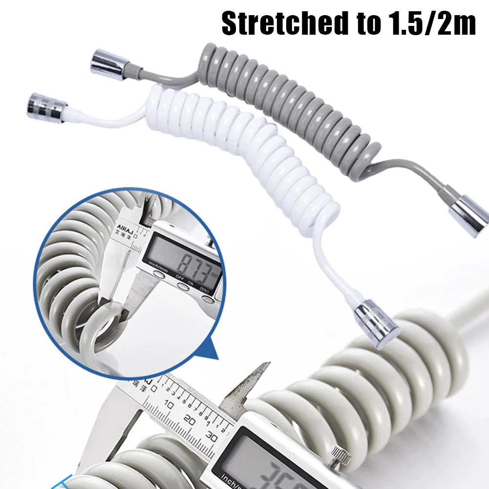 

Bathroom Pipe Shower Hose Metal Use Telephone Line Style Toilet 1.5M/2M 1pc Accessory Bidet Flexible Practical