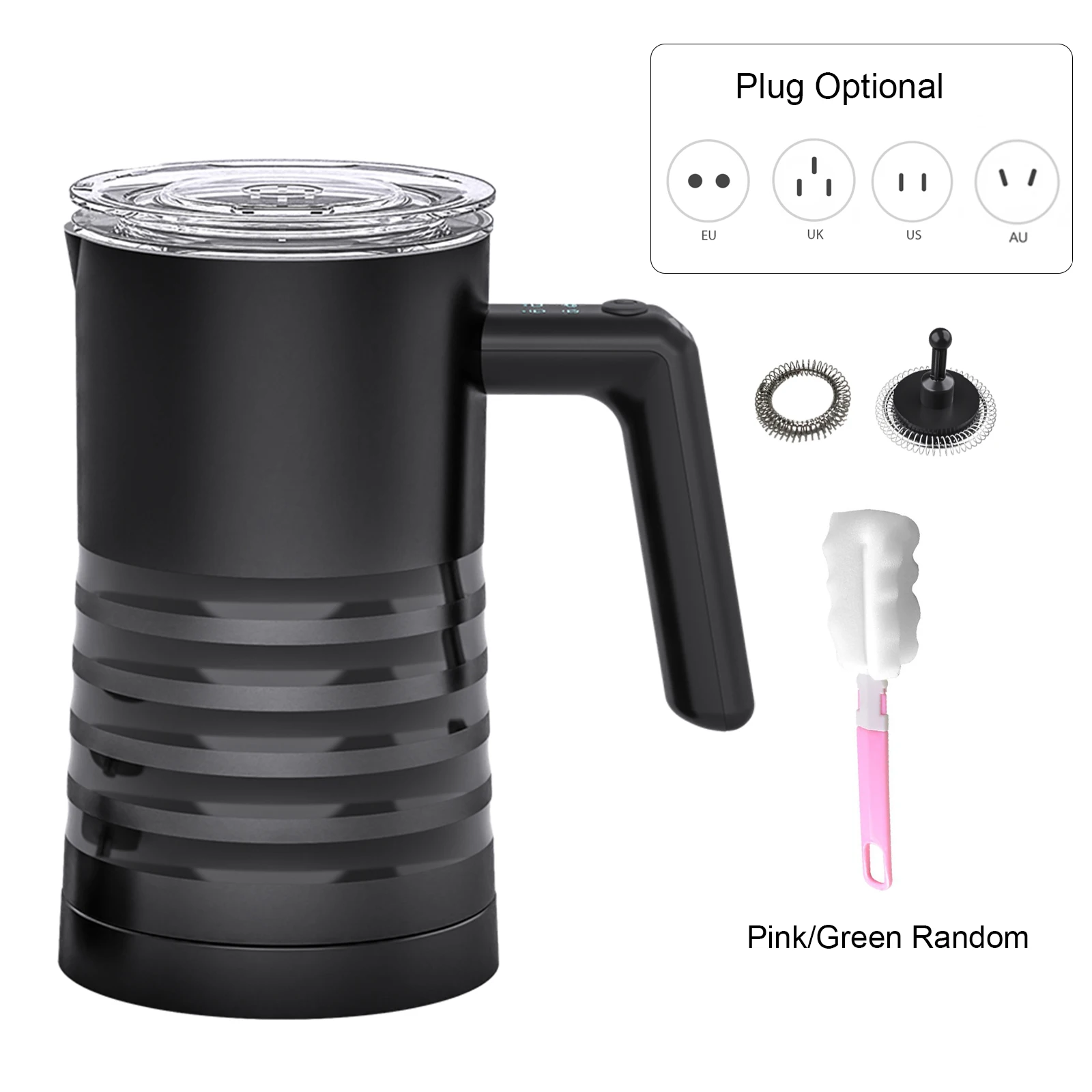 Electric Milk Frother and Steamer 4 in 1 Automatic Milk Warmer 400W  Non-Stick Interior 580ml Hot/Cold Stainless Steel Milk Foam Maker for  Coffee/Hot Chocolate Milk/Latte/Cappuccinos 