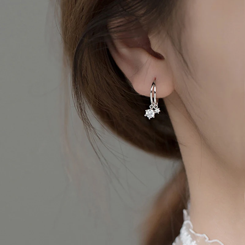 Boucles d'oreilles escargot rose en argent 925 pour fille