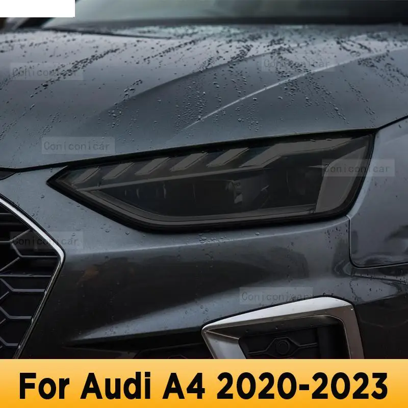 

For Audi A4 B8 B9 2020-2023 TPU Car Exterior Headlights Anti-Scratch Protective Film Wrap Vinyl Headlamps Repair Accessories