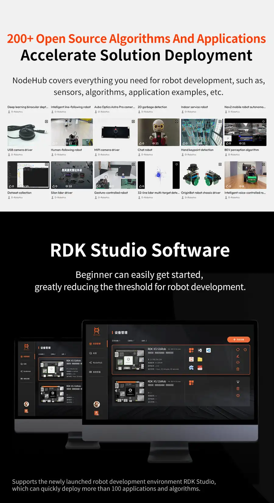 5TOPs of edge-side inference computing power,D-Robotics RDK X3 Robot Development
