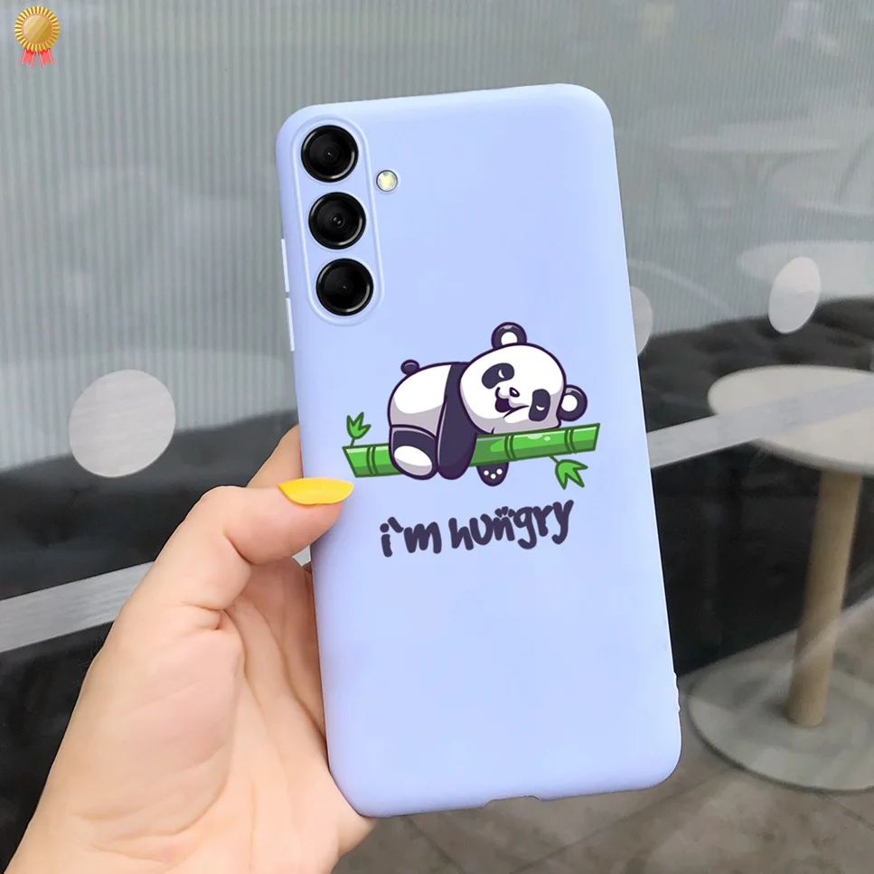 For Samsung F54 5G Cases Cute Cartoon Shockproof Black Pink Silicone For Samsung Galaxy F54 F54 5G Phone Case Bumper Funda