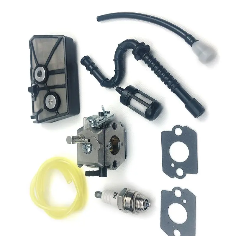 Stihl 028 028AV Chainsaw Carburetor Tillotson HU-40D Walbro WT-16B With Gaskets Air Fuel Filter Kit Parts motorcycle carburetor chainsaw filter kit