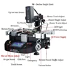 ZM R5860 4800W Hot Air BGA Rework Station Soldering Machine Zhuomao 3 Zones 220V for Laptop Chip Game Consoles Repair 2