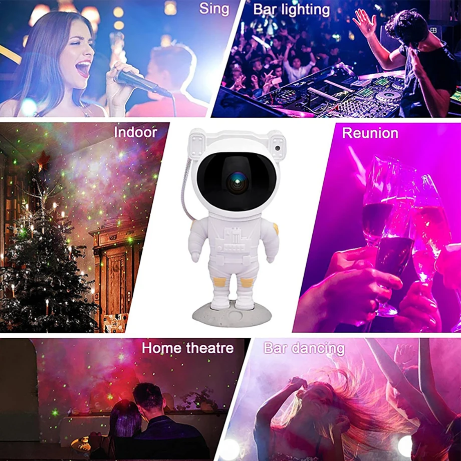 Smartldea Astronaut Starry Sky Projector light kids gift remote control 360adjustable design Nebula Galaxy Projector Lights