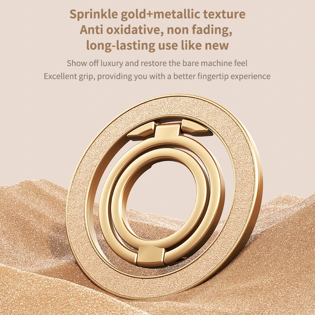 Universal Magnetic Phone Stand for MagSafe Strong Magnet Folding Bracket Removable Grip Portable Holder for iPhone 17 16 Xiaomi