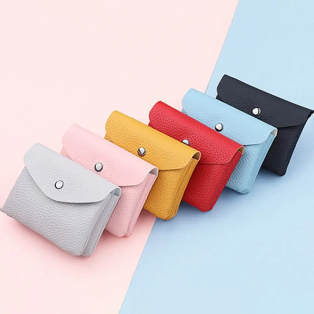 

Holder Portable PU Leather Key Chains Bus Card Case Money Bag Women Coin Purse Keyrings Zipper Purse Wallets Korean Card Holder