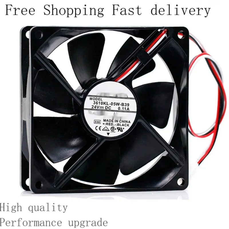 

3610KL-05W-B39 9225 92 * 92 * 25mm 24V 0.11A Dc Brushless Electric Motor Blower Cooling Fan