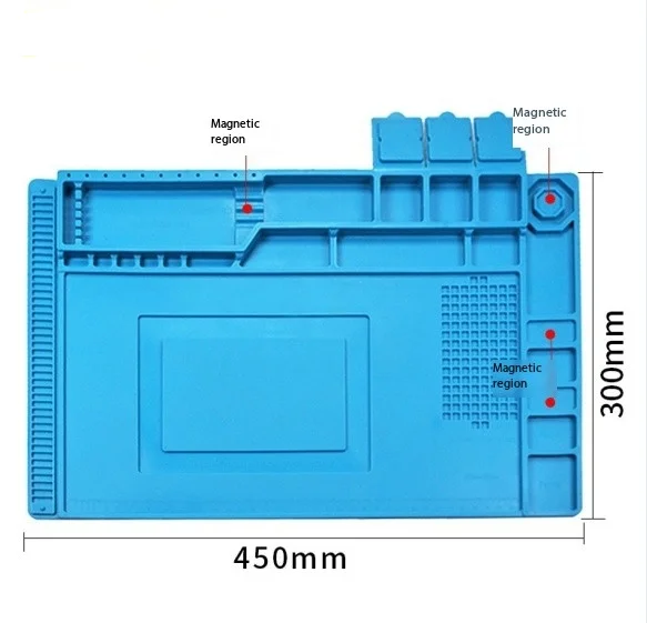 Repair pad insulation heat-resistant soldering station silicon soldering mat work pad desk platform for BGA station