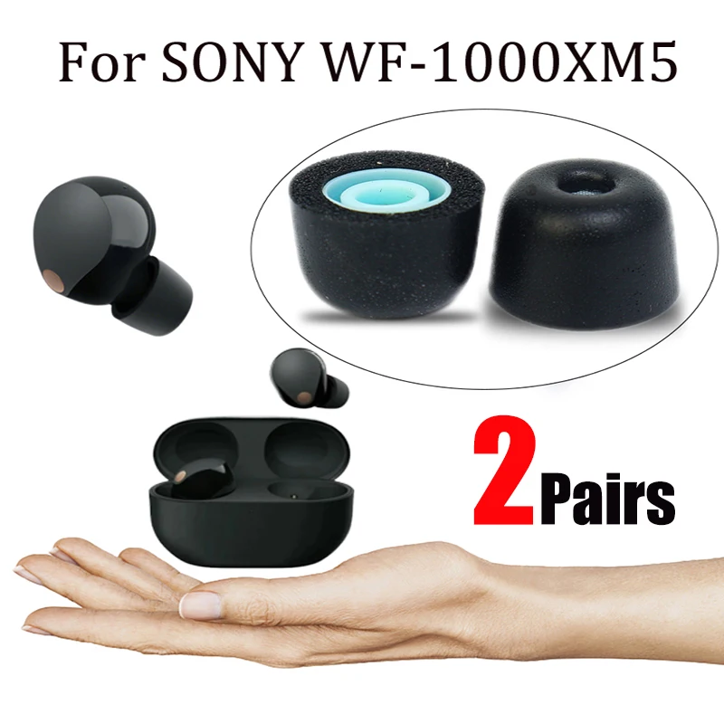 Earplug Replacement for Sony WF-1000XM5 Replacement Memory Foam Ear Tips Anti Slip Cushion Earbuds for Sony WF 1000XM5 Ear Plug