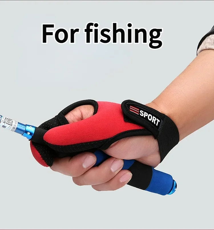 Description Picture 3 of itemFishing Gloves 2 Fingers Protector Breathable Anti-Slip Anti-Cut Fishing Gloves Carp Outdoor Fishing Tackle Accessories Supplies