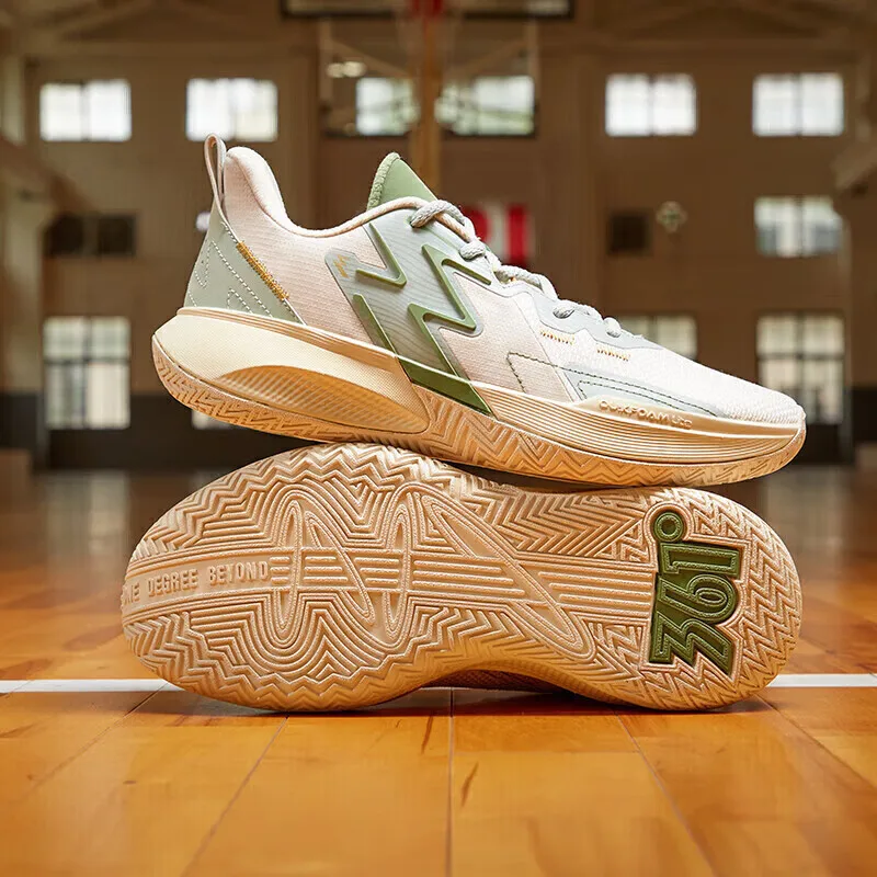 361 Degrees BIG3 Team Men's Basketball Sports Shoes Wear-Resistant Non-Slippery Guard Actual Training Male Sneakers 672331109