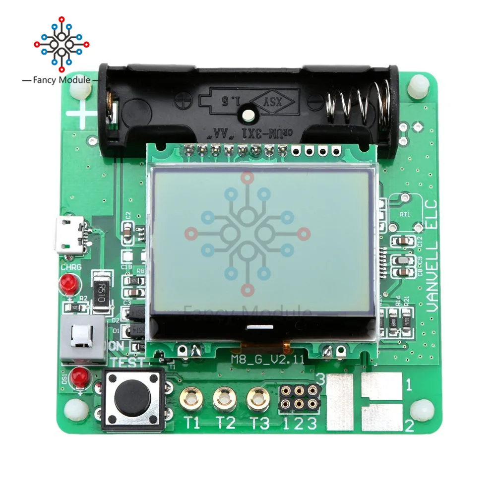 MG328 Transistor Tester ESR Meter Inductor-capacitor Meter ESR DIY MG328 Multifunction With Test Line 3