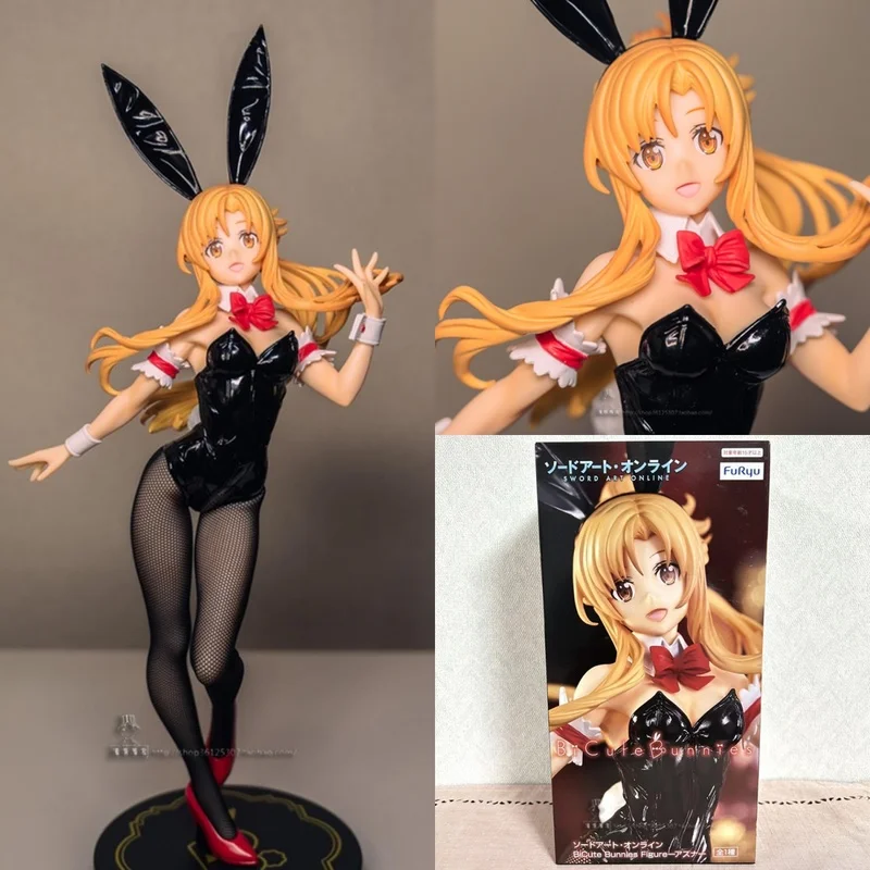

In Stock LCFUN Original Furyu Figure Asuna Sword Art Online BiCute Bunnies Girl Ver 31cm PVC Action Anime Large Sexy Model Toy