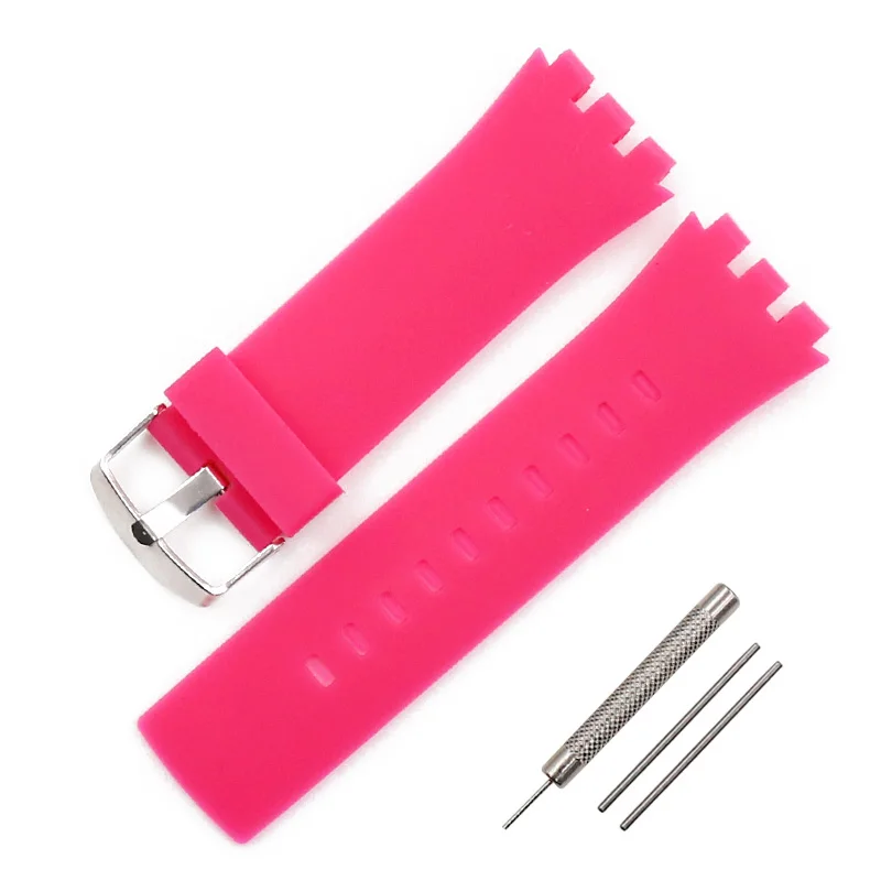 Men's and Women's Silicone Sports Watch Band - 24mm Rubber Wristband Accessory
