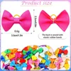 100Pcs Puppy Bow Handmade Movable Pet Dog Grooming Hair Accessories Dog Bows With Rubber Band For Small Dog Cat Pet Products 5