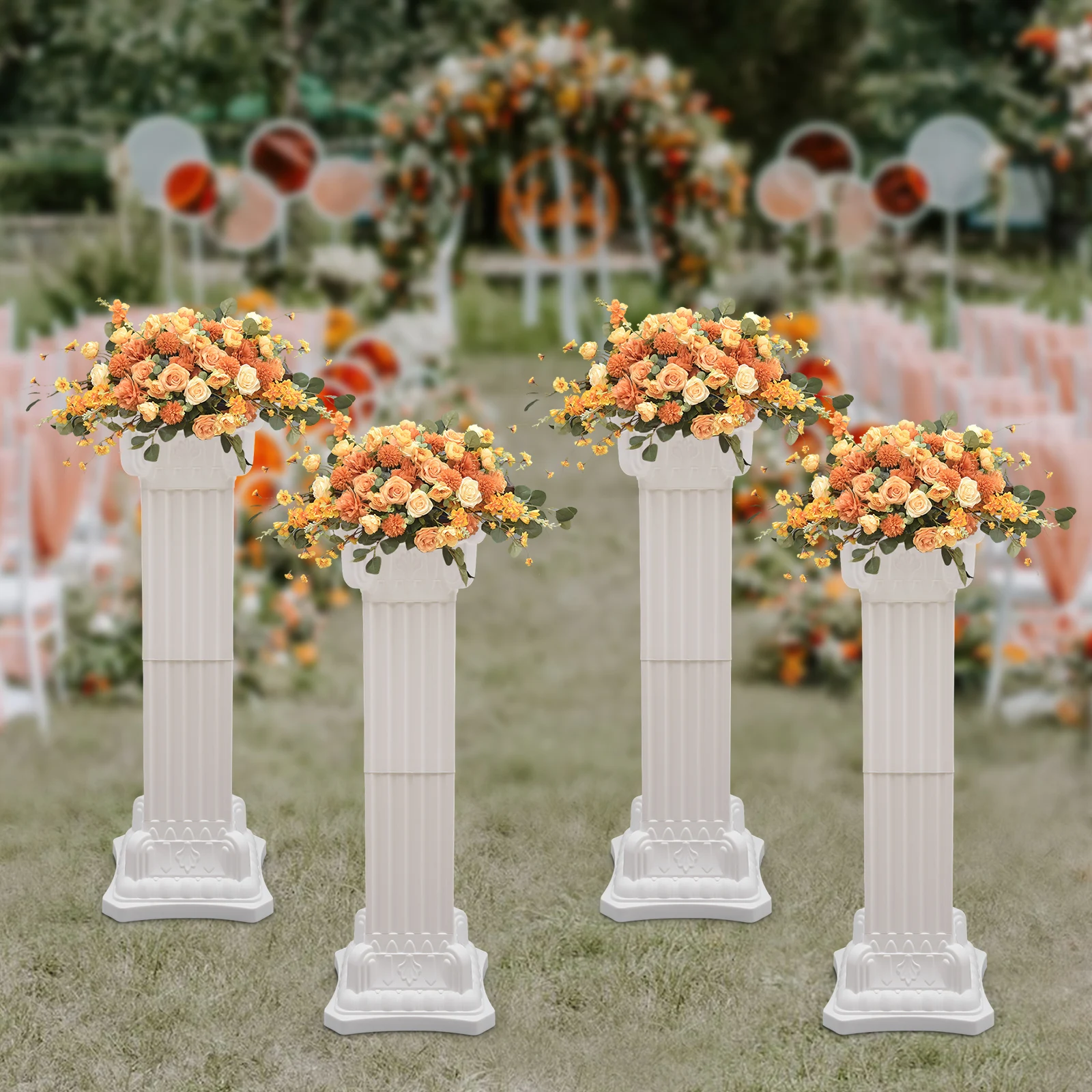Wedding Roman Column Wedding Landscaping Roman Pillar Party Flower Holder Center Decoration 4pcs/2pcs 90cm