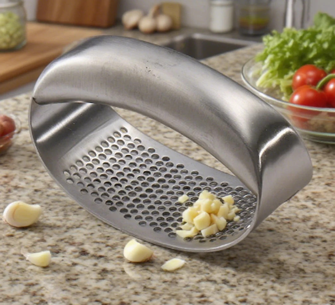 1 pcs 304 Stainless Steel Garlic Press Household Garlic Masher Kitchen Garlic Grinder Press Kitchen Accessories Tool 1 pcs 304 Stainless Steel Garlic Press Household Garlic Masher Kitchen Garlic Grinder Press Kitchen Accessories Tool