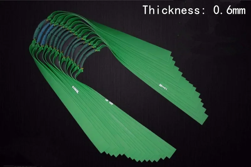 5pc Slingshots Flat Rubber Band Thicknes 0.55-0.8mm Catapult Natural Latex Flat Elastic Resilient for Shooting 5