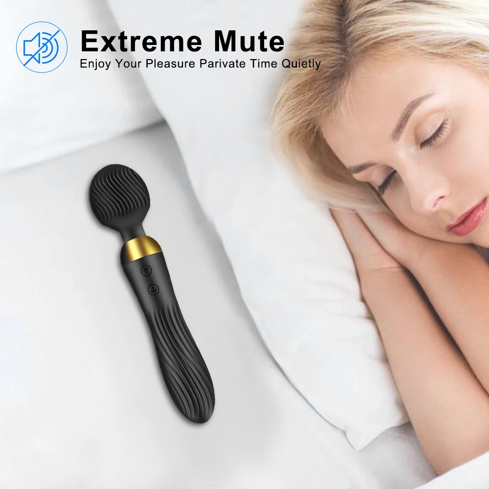 Av Magic Wand Vibrator Clitoris Stimulator Powerful Dual Motor_voghion.com