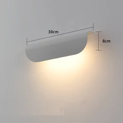 Elegant Waterproof Black and White Wall Lamp for Outdoor and Indoor Spaces (Cool White (6000K))